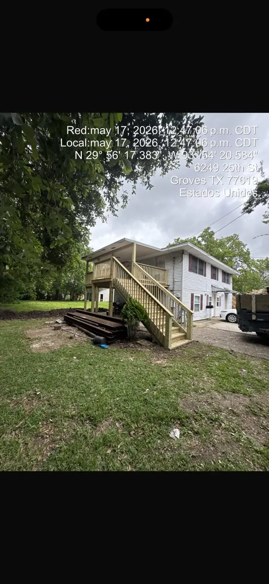 Finished elevated home with new stairs
